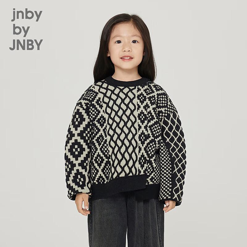 JNBY Kids  Winter 100% Wool Round Neck Sweater 100 cm