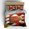 Set Biancheria da Letto Logo Arsenal Copripiumino Copripiumino Federe Decorazioni per la Casa (1 * Copripiumino 2 * Federe, senza piumino)