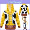 Dřevěná mikina s kapucí a zipem Měkký poutavý kostým Toy Story pro děti