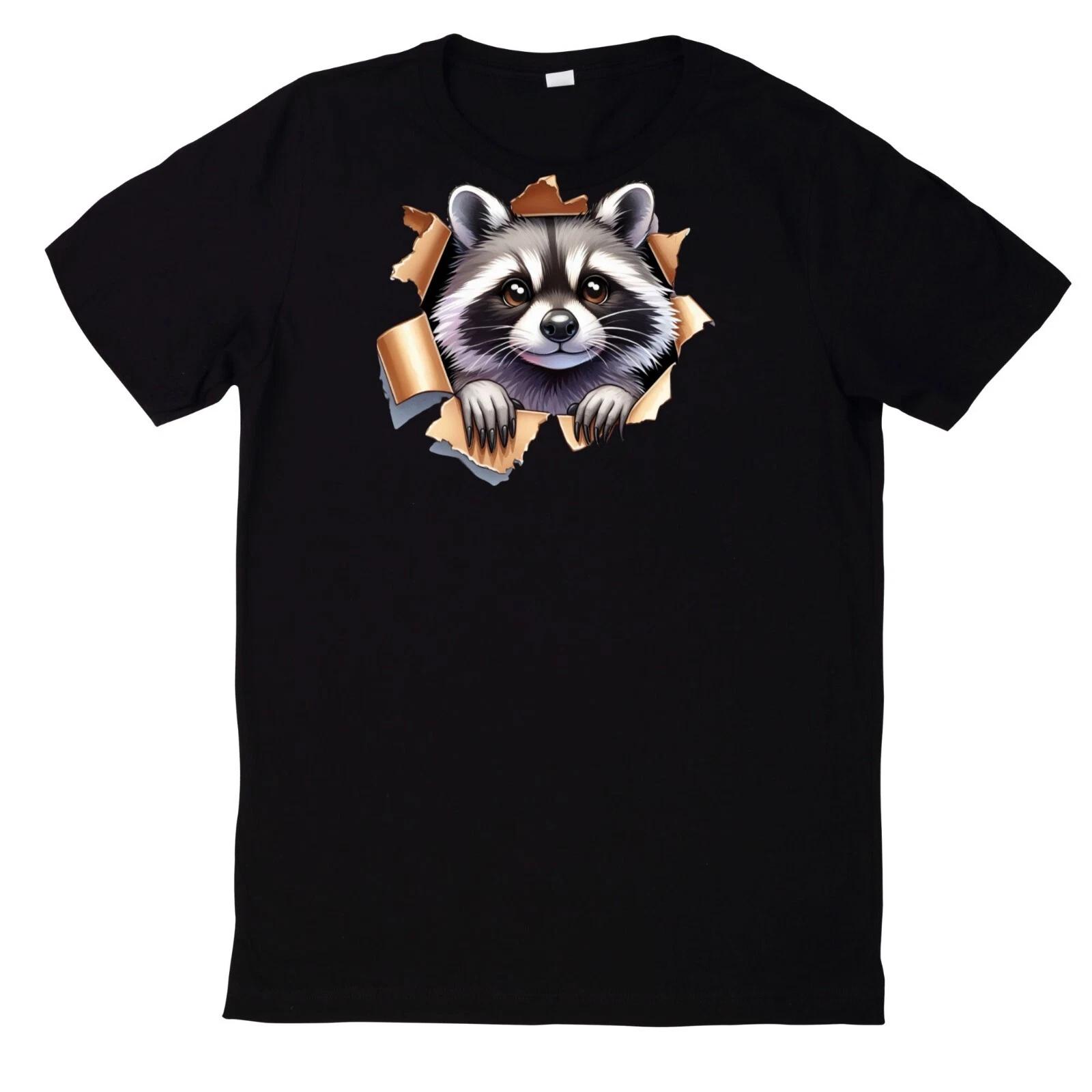 T-Shirt Niedliche Tiere gucken Motiv Baumwolle S