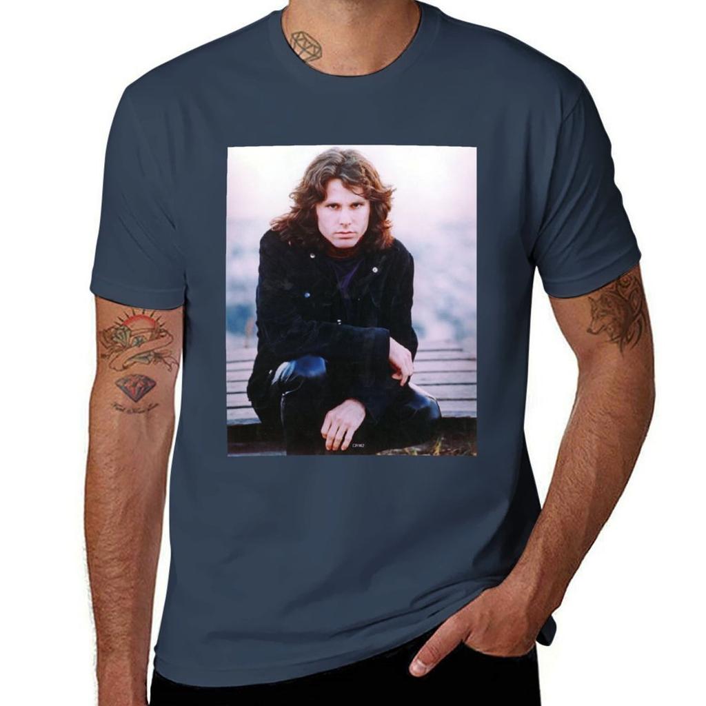 Jim Morrison Art Tshirt Classic Print Short Sleeve Shirt
