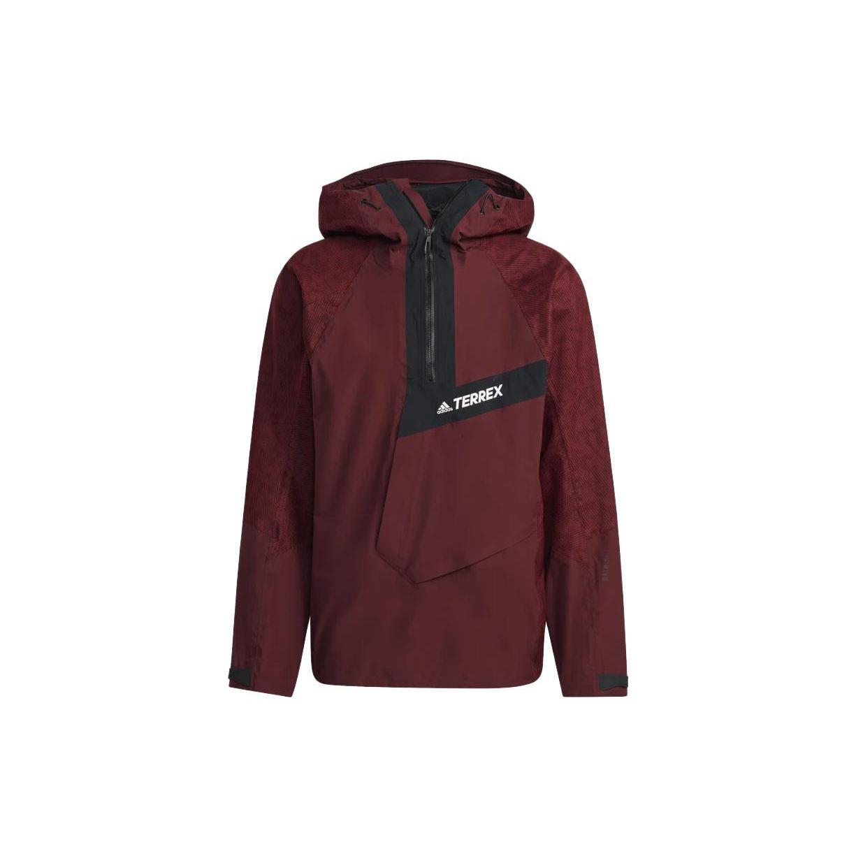 

Adidas Куртка с капюшоном и полосатым узором, мужская, красная HE2294 XL