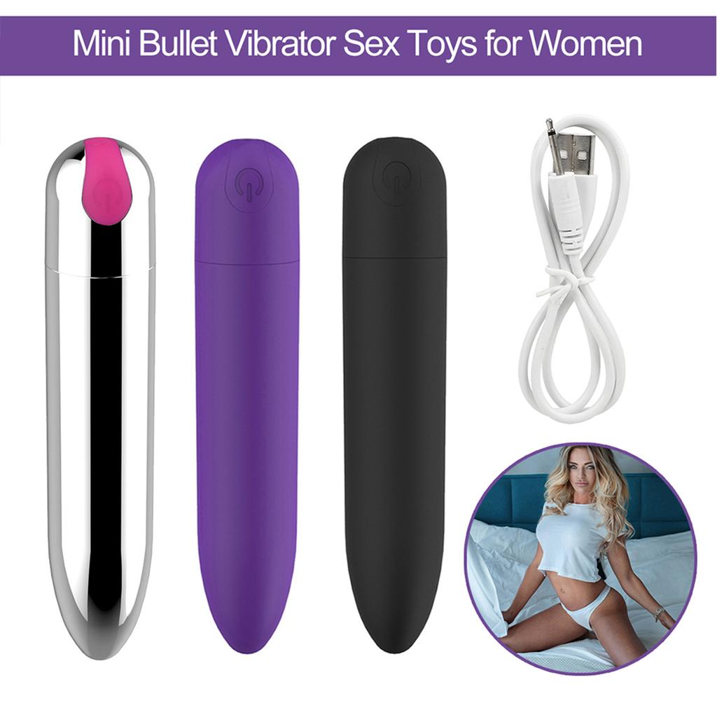 Mini Bullet Vibrator Sex Toys for Women Strong Vibration USB Rechargeable G-spot Massager Portable Clitoris Stimulator