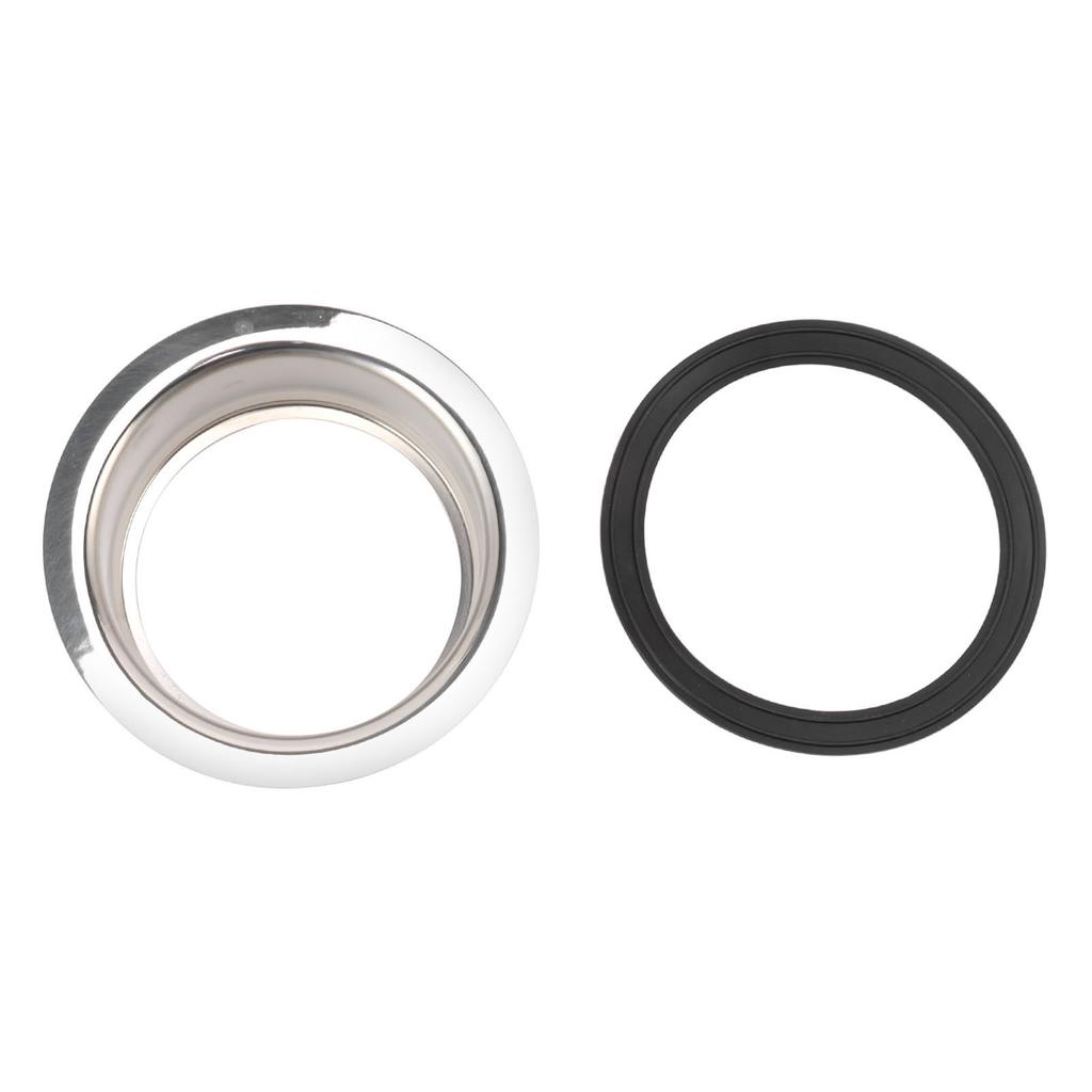 Brida de Fregadero Extendida de Cocina Acero Inoxidable Brida de Fregadero Profundo con Junta para Basura de 3 Pernos