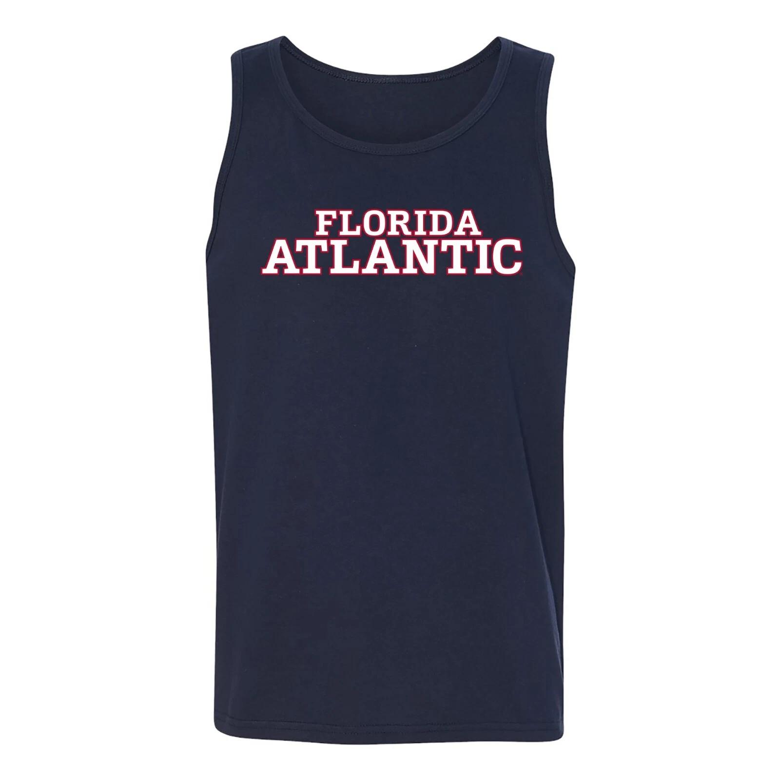 Florida Atlantic University Owls Basic Block Tank Top - Navy S