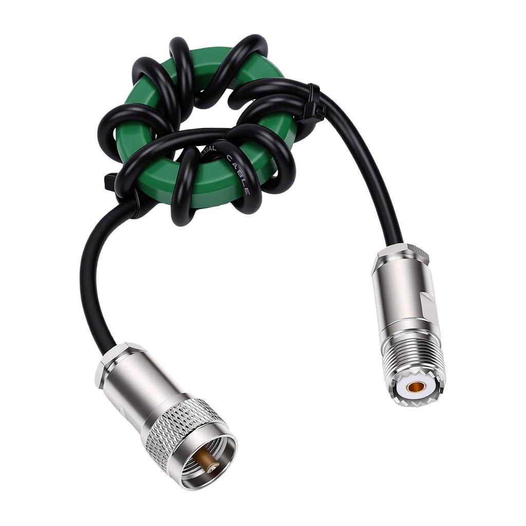 HF Shortwave Choke Coil 1.8 50MHz 1:1 Balun Common Mode Anti Interference Choke Ni Zinc Magnet Ring 50mm