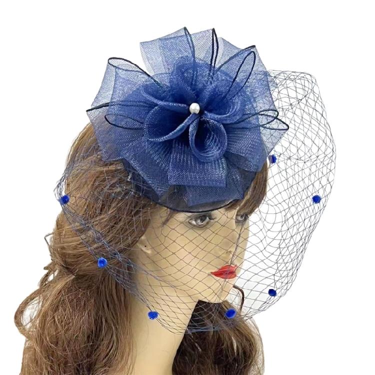 Fashionable Hair Decoration Flapper Headband With Mesh Flower Hairpin Masquerade Party Headpiece Great for Costume Event