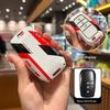 ABS + TPU Funda Para Llave De Coche Funda Protectora Hebilla Para Toyota Camry Corolla Prado Crown Highlander 2015 2016 Accesorios Interiores