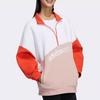 Adidas Neo Color Block Letter Print Half Zip Design Pullover American Sweatshirt Women sweatshirt GU0844