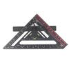 Plastic Material Folding Square Multipurpose Design 7-inch Size Triangle Ruler Black 90 Degree Woodworking Square
