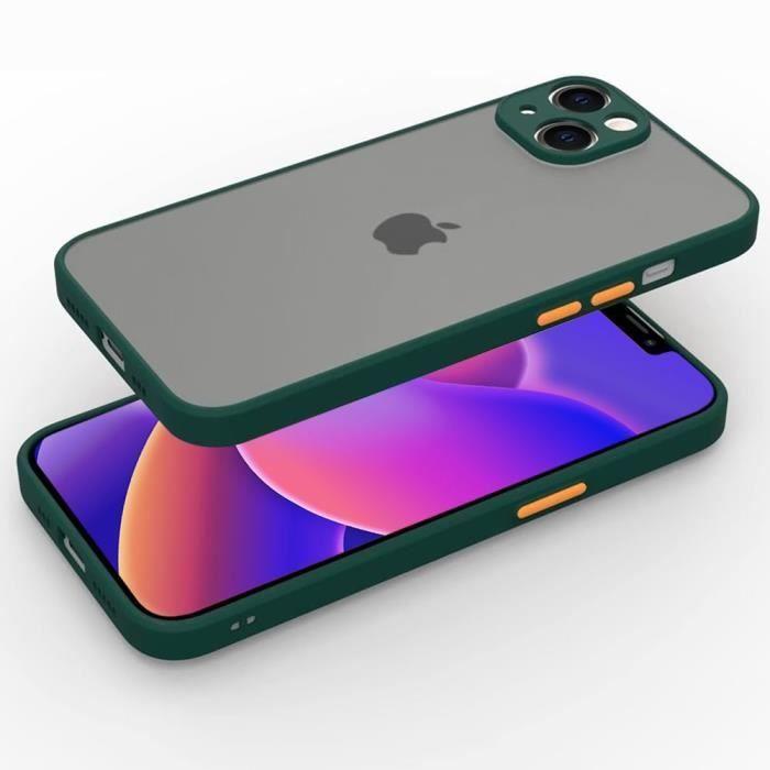 Coque - BOOLING - pour iPhone 14 Plus - Protection anti-choc - Vert Nuit - Semi-rigide