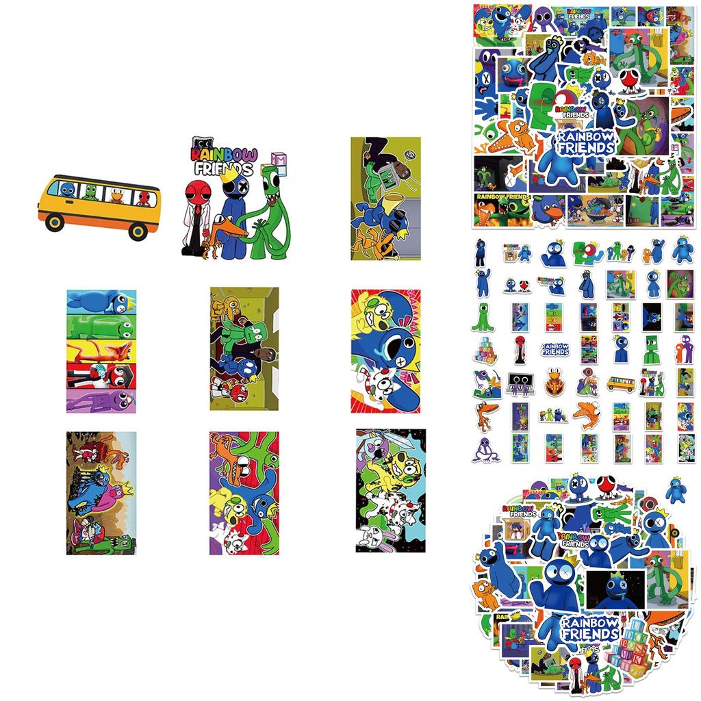 Colorful Roblox Rainbow Friends Stickers For Luggage Laptop And More!