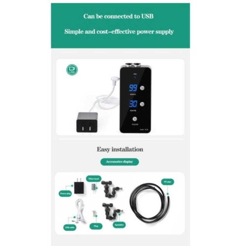 Sistem Automat de Pulverizare cu Ceață Umidificator pentru Reptile Control Timer de Udare Sistem Ecologic de Aspersoare pentru Pădure Tropicală