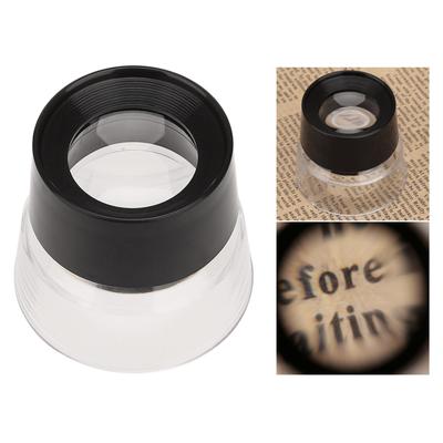 Pocket- Stand Loupe Magnifier 10x Magnification Portable Magnifying Glass Desktop Small Magnifier for Watch Repair Coins