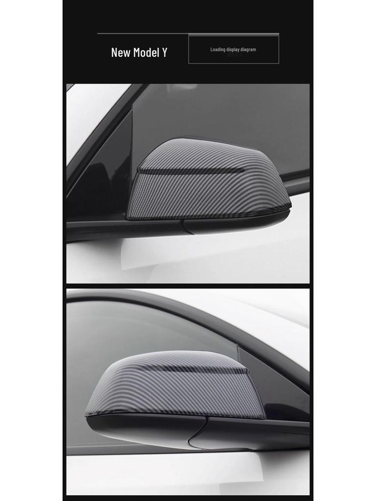 25-Year Tesla Model Y Rearview Mirror Carbon Fiber Cover
