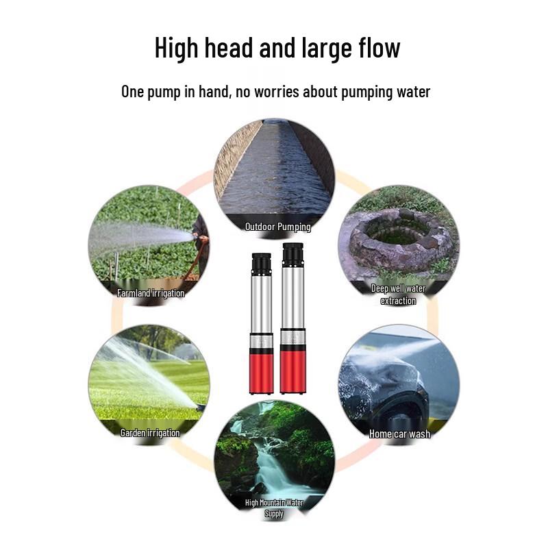 Jundingying 750W DC Submersible Deep Well Pump