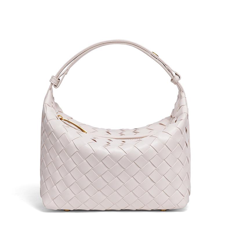 Borsa a mano tessuta a mano transfrontaliera nuova fresca temperamento borsa a tracolla stile casual orizzontale borsa da sottoascellare