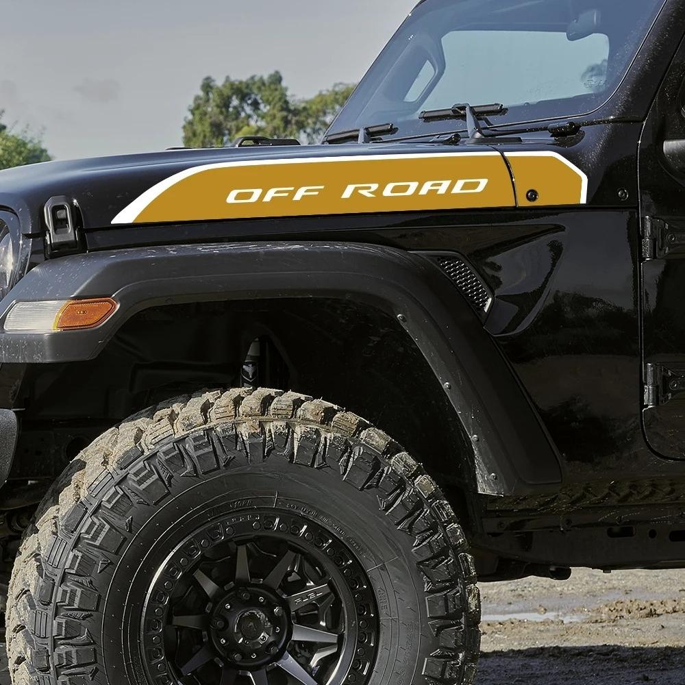 Car Hood Side Fender Vinyl Sticker for JEEP Wrangler Gladiator JL JT 2018-2025 Off Road Decor Decal Auto Tuning Accessories