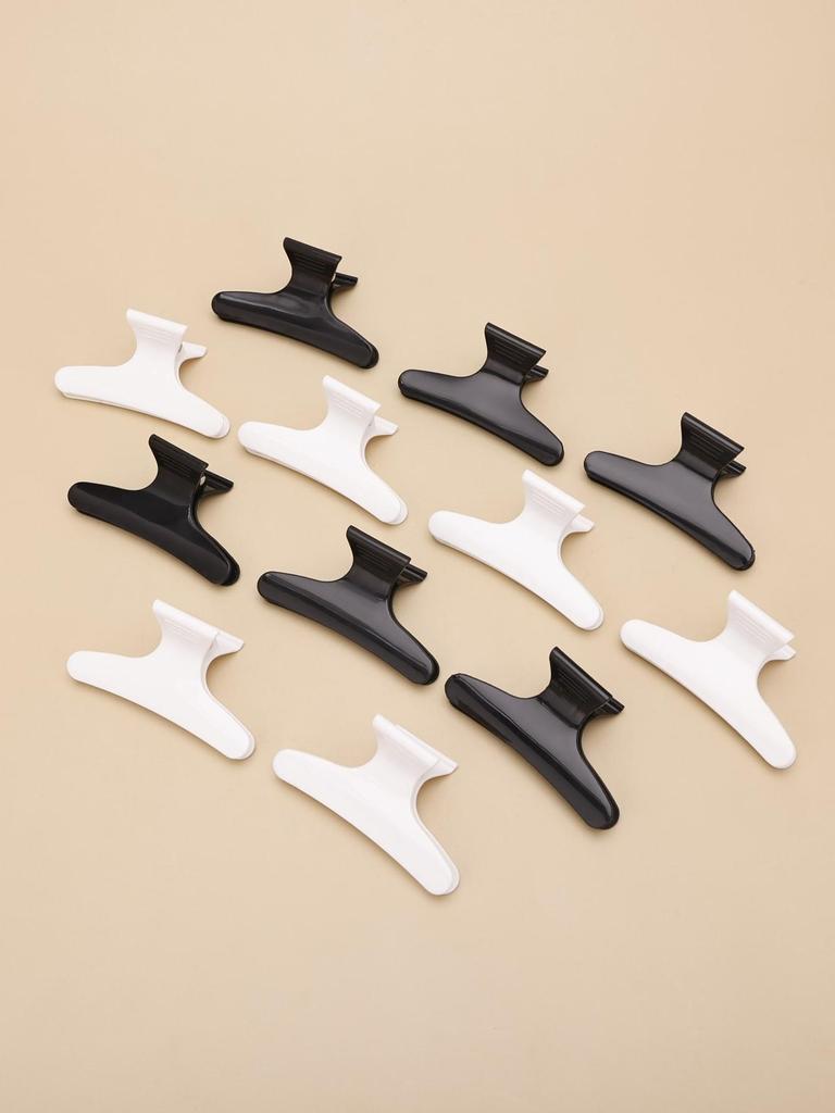 Cross-Border Hair Styling Tools: Small Butterfly Clips, Studio Updo & Sectioning Duckbill Clips, Black Claw Clips.