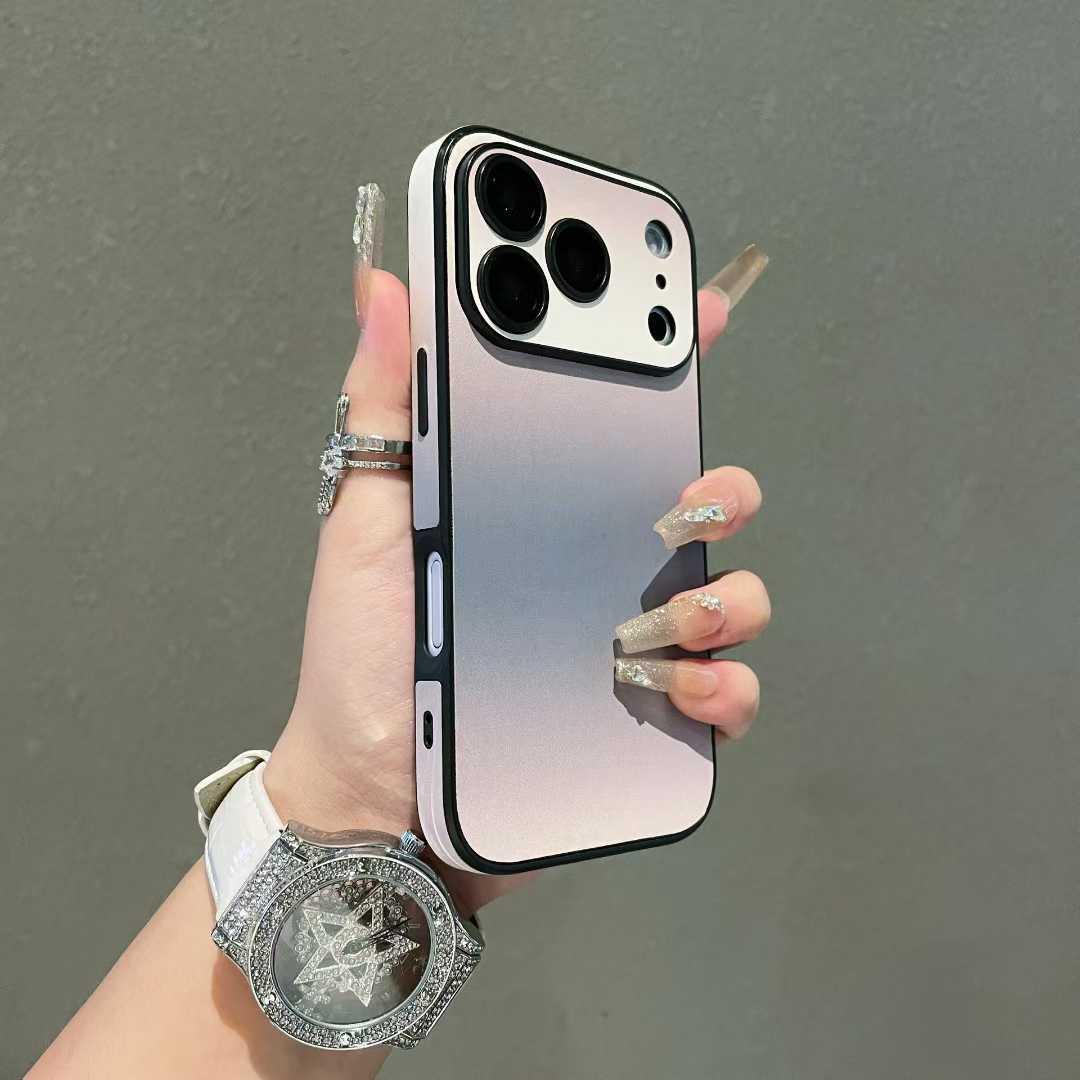 

Gradient Blurring Skin Sticker Phone Case for Apple 17 Pro Max - Winter Fresh Style with 16 Lens Film for a Girly Look 17PRO