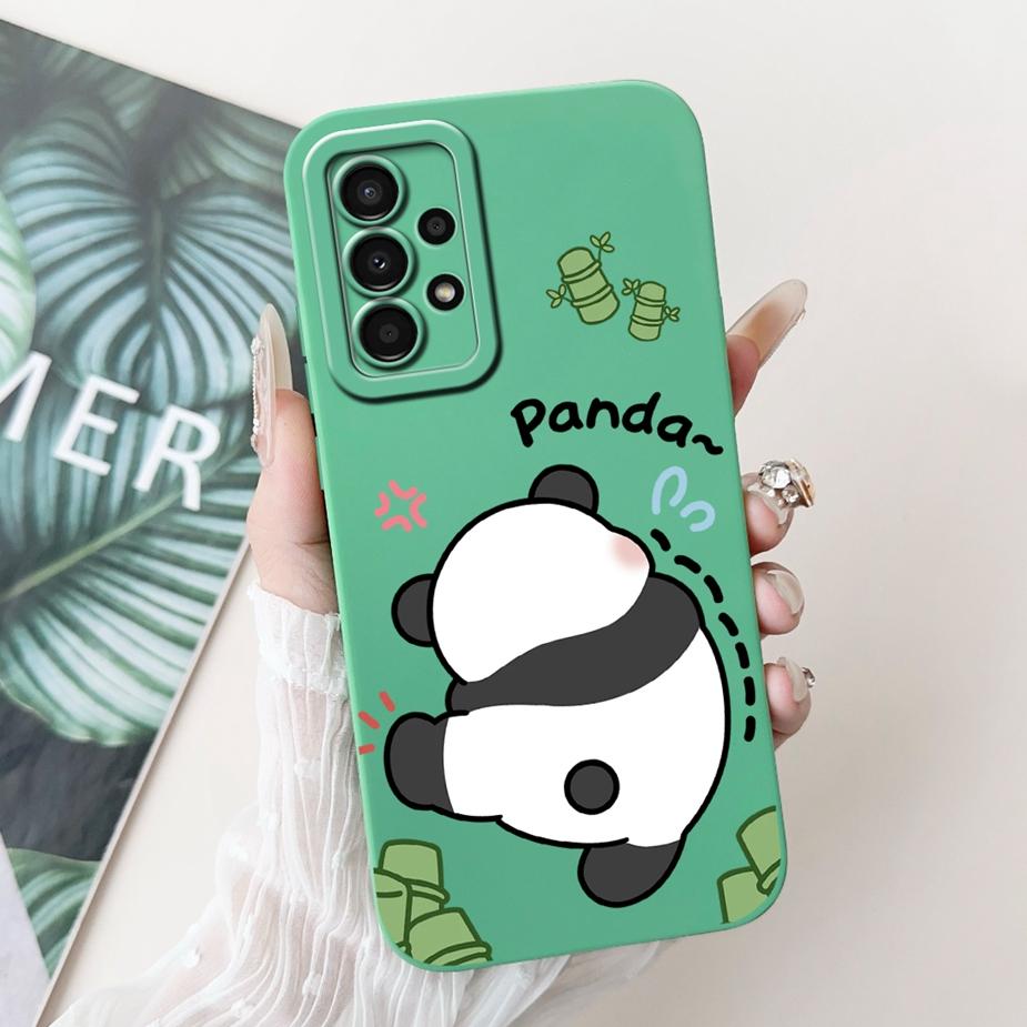 For Samsung Galaxy A32 4G Case SM-A325F Cute Panda Cartoon Cover Soft TPU Phone Case For Samsung A32 A 32 5G A326B Fundas Bumper
