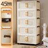 Folding Multi-Layer Plastic Storage & Wardrobe Cabinet for Kids and Households