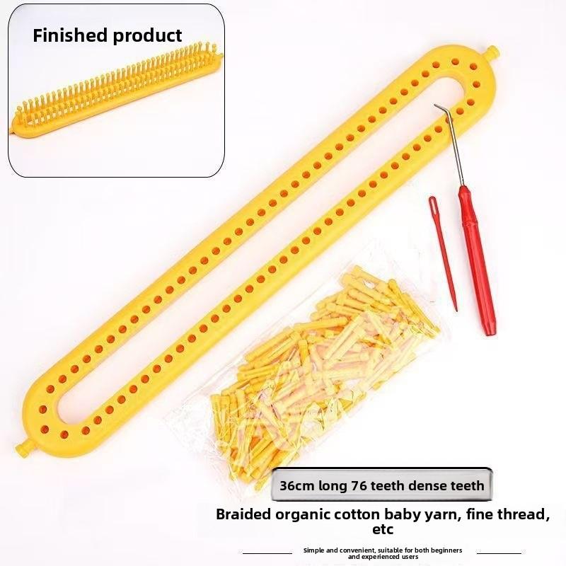 DIY Plastic Weaving Loom Knitting Kit Durable Portable Handmade Craft Rectangle Wool Knitter DIY DIY Machine Sewing Tools Loom