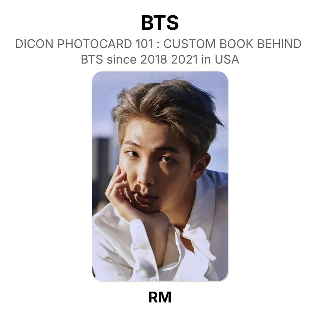 BTS DICON PHOTOCARD 101 : CUSTOM BOOK BEHIND BTS Since 2018 2021 In USA Official Photocard