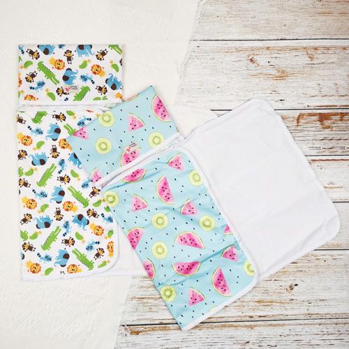 2pcs/set Baby Washable Foldable Portable Travel Compact Nappy Diaper Waterproof Floor Change Changing Mat Play