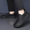 Quality Leather Business Office Casual Men Shoes Comfortable Breathable Elegant Loafers Men Flat Bottomed Non Slip Walking Shoes