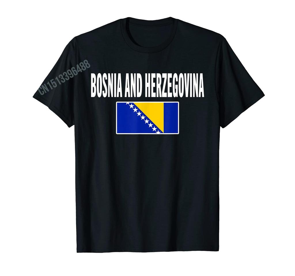 More Design Bosnia Herzegovina Flag Bosnian Power Battery Tshirts For Men Women T Shirt Hip Hop Tops Cotton Tees