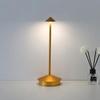 1 lámpara de mesa recargable creativa con luz LED táctil para comedor, hotel, bar, mesa de café, lámpara de escritorio decorativa