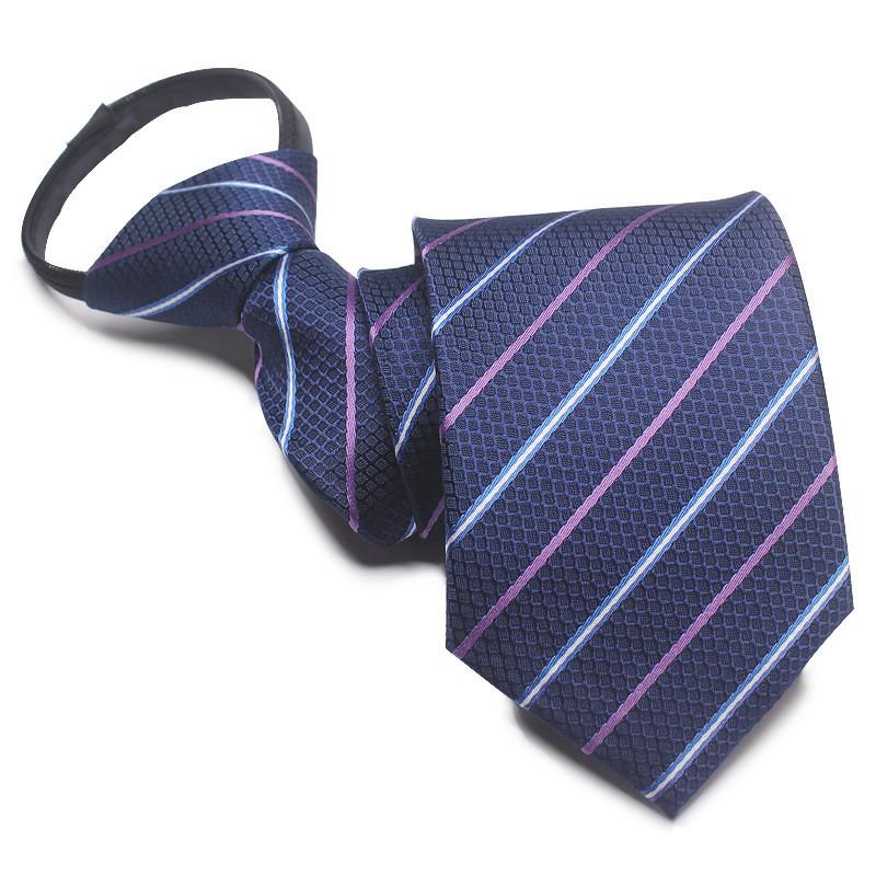 Mens Business Polyester Tie With Arrow Design And Zipper Closure For Office