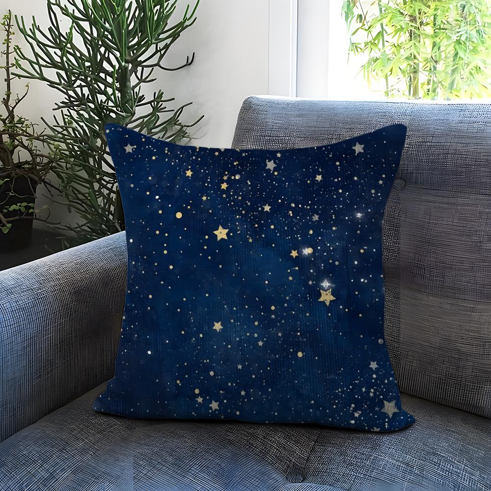 The Starry Sky Cushion Cover Comfortable Reversible Pillow Cover Ideal for Car Sofa Bedroom Beyond