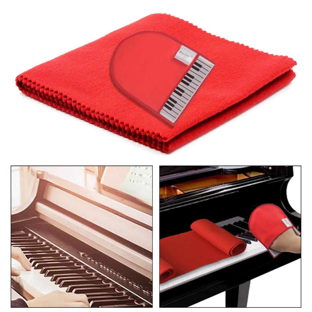 Piano Keyboard Dust Cover Protector Soft Practical Key Cover Cloth for Electric Keyboards Digital Pianos Grand Upright Pianos