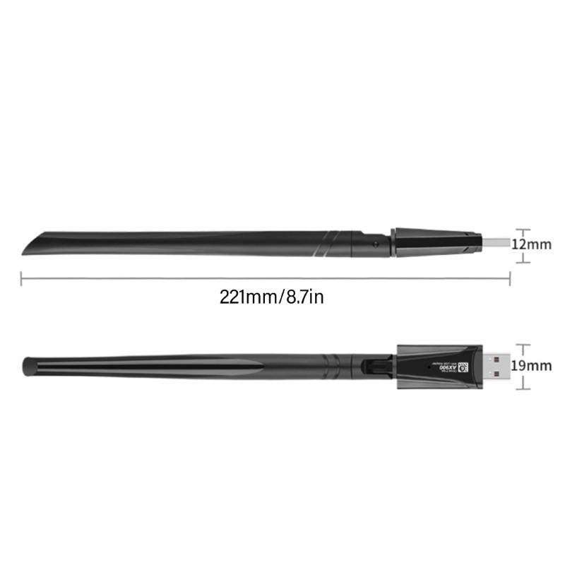 WiFi Dongle 900Mbps WiFi Adapters WIFI6 Transmitters Receiver DualBand 5GHz/2.4GHz Fast USB2.0 900M