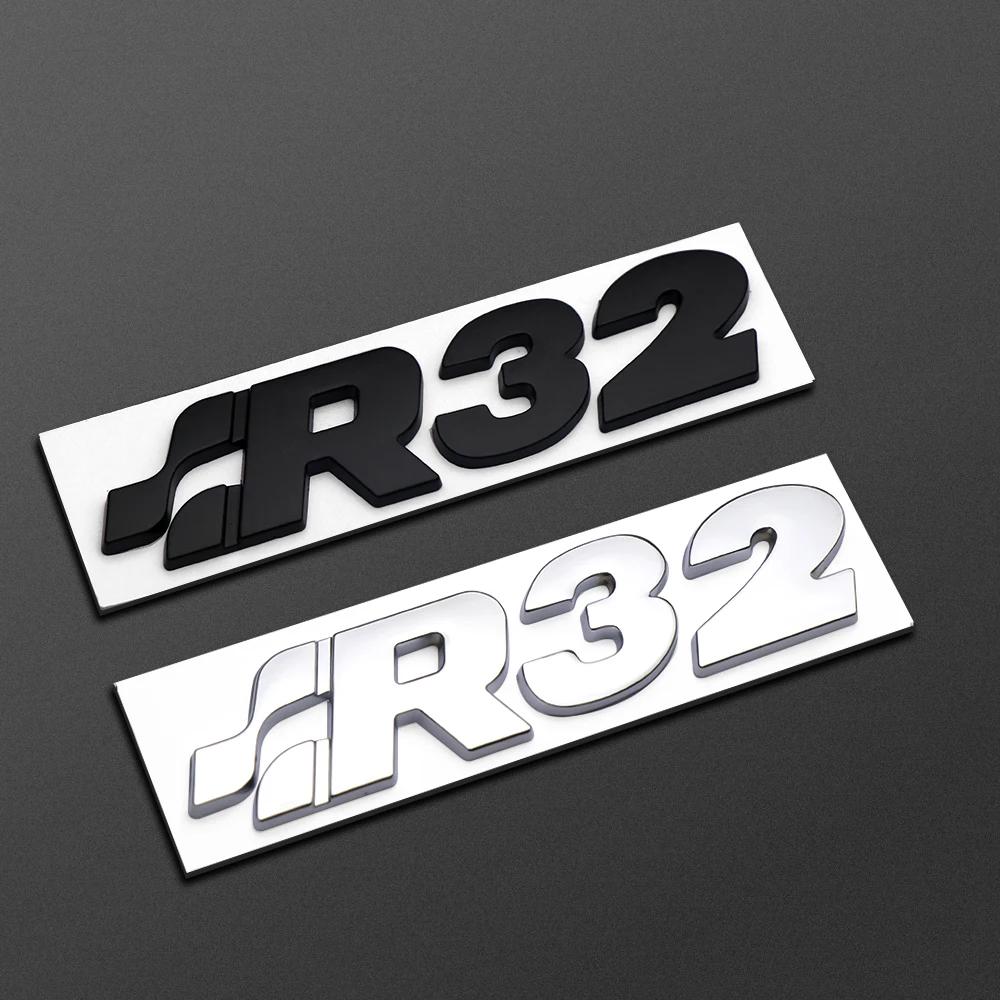 3D Metall R32 Logo Plakette Emblem Auto Aufkleber Für Golf Käfer CC EOS GTI Automobil Kofferraum Aufkleber Styling