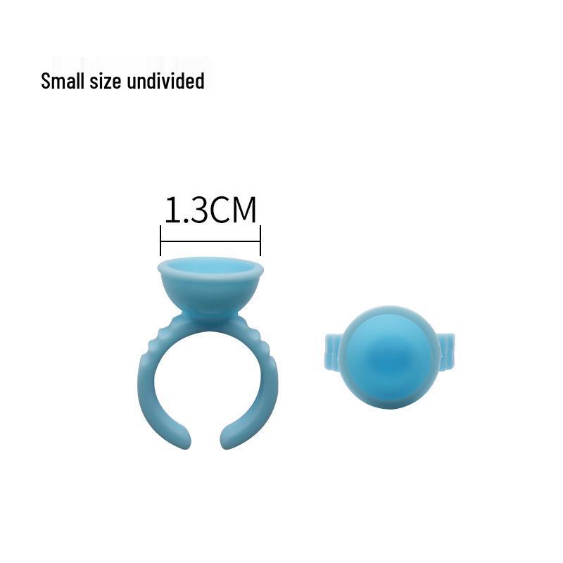 100 Pcs Eyelash Glue Ring Cup for Microblading & Pigment, Disposable Plastic