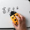 Ladybug Magnetic Pencil Case & Eraser - 2-in-1 Cartoon Pen Holder & Toddler Teaching Storage Box with Magnetic Stickers