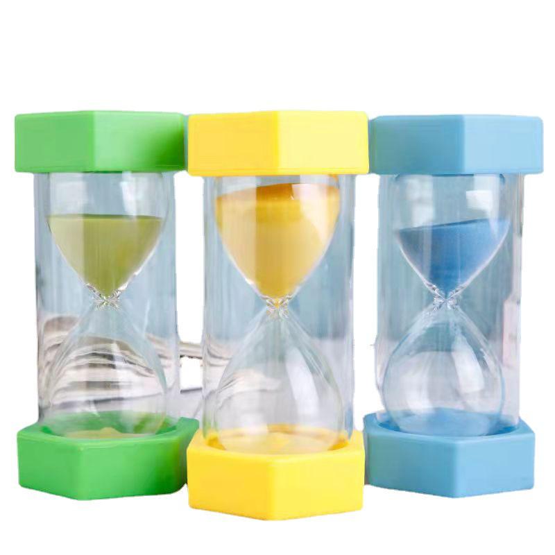 Kids' Drop-Proof Hourglass Timer: 15/30/60 Min, Creative Sand Clock Desk Ornament