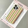 Phone Case For Iphone 17 Air 15 Plus 11 Pro Max 14 13 16 12 Black Anti Yellow Clear Scratch Resistant Green Brown Stripe Cover