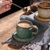 OLOEY Retro Ceramic Coffee Mug with Rope Handle