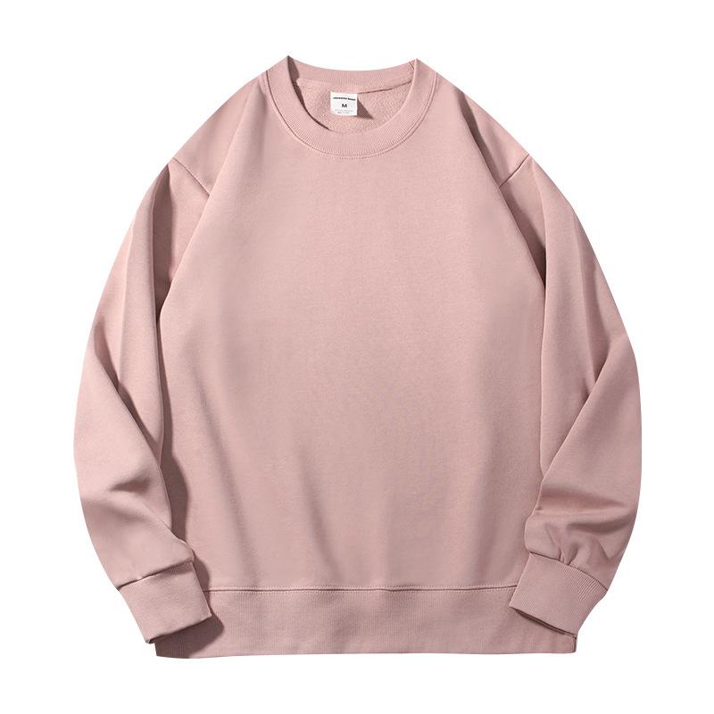 Mens and Women Autumn Solid Color Sweatshirt Long-Sleeve Lightweight Terry Sweatshirt Casual Workout Pullover Shirt Tops for Women and Men