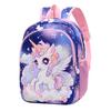 Large Capacity Childrens Backpack With Unicorn Print Design For Early School