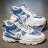 Men's Shoes Autumn Outdoor Wear-resistant Thick-soled High-top Sports Shoes Young and Young Casual Versatile High-value Dad Shoes
