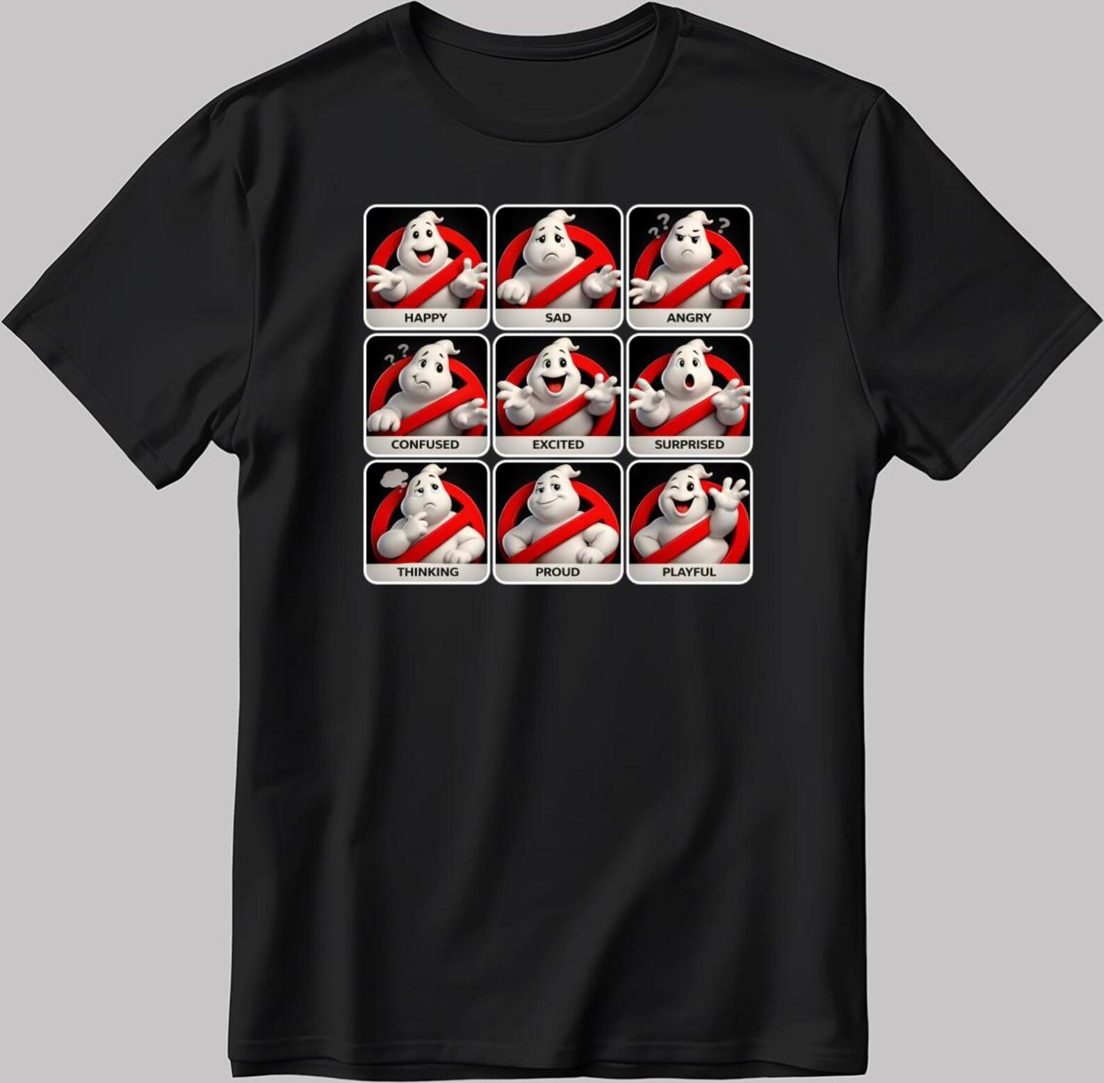 Ghostbusters Classic Moods White-Black Men / Women T-Shirt YZ122 S