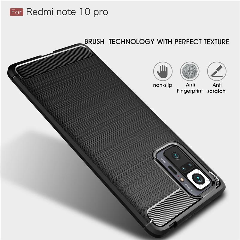 For Case Xiaomi Redmi Note 10 Pro Cover For Redmi Note 10 Pro Capa Shockproof Bumper TPU Soft Cover For Redmi Note 10 Pro Fundas