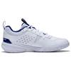 New LiNing Ace V Collection Anti Slip And Wear Resistant Breathable Low Top Badminton Shoes Unisex White Blue AYTT001-3
