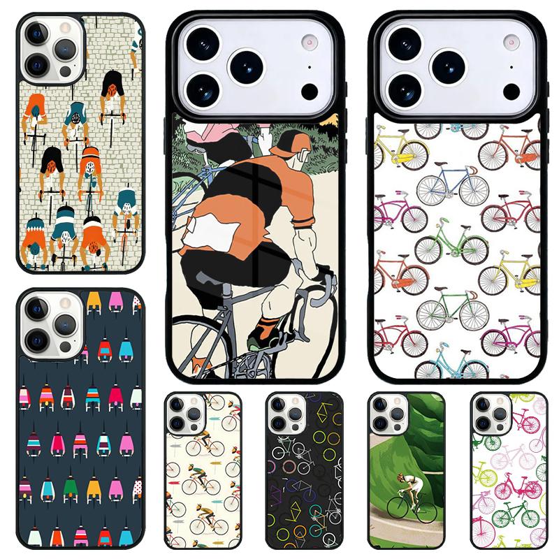 BIKE CYCLING Sport Handyhülle für iPhone 17 Air 16 15 11 12 14 13 Pro Max Stoßfeste Hülle