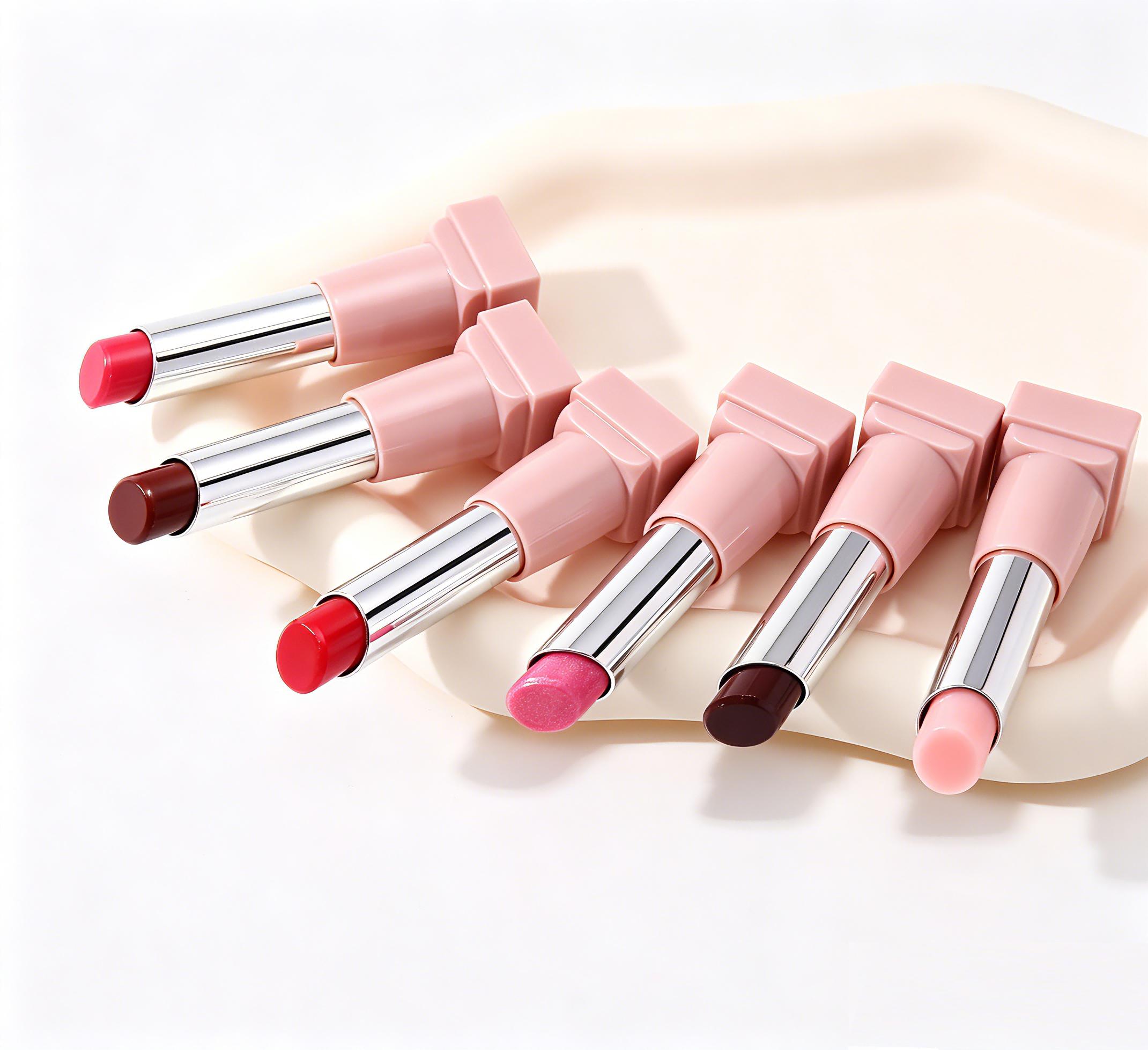 6pcs Glow Tinted Lipstick Set, Moisturizing Shimmer Lip Balm, Long Lasting Glossy Lipstick Makeup for Radiant Complexion 6pcs
